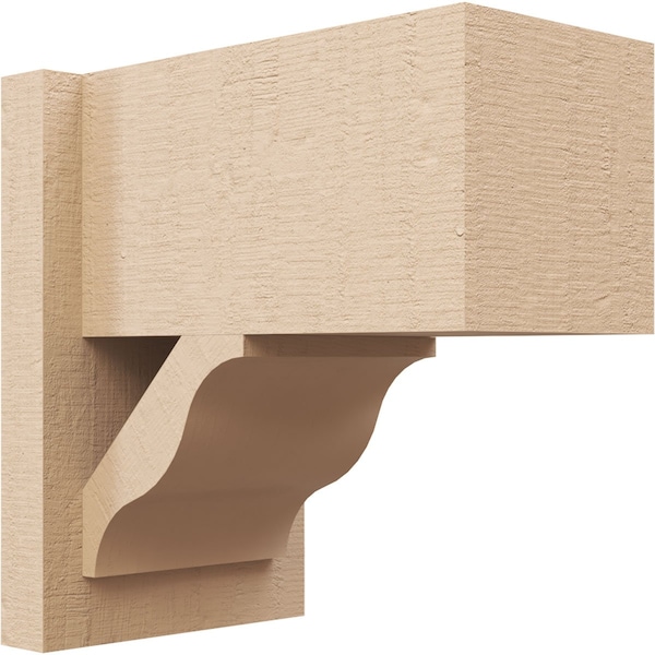Ekena Millwork 7 1/2-in W x 12-in D x 12-in H Funston Block Rough Cedar Woodgrain TimberThane Outlooker, Primed Tan OUTUR075X12X12FST44RCPR - main
